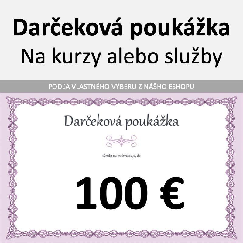Darčeková poukážka 100 €